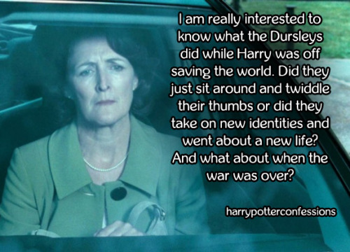 harrypotterconfessions:I am really interested to know what the Dursleys did while Harry was off savi