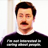 get to know me meme: [1/5] favorite male characters » Ron Swanson“Give a man a fish and feed him for a day. Don’t teach a man to fish… and feed yourself. He’s a grown man. And fishing’s not that hard.”