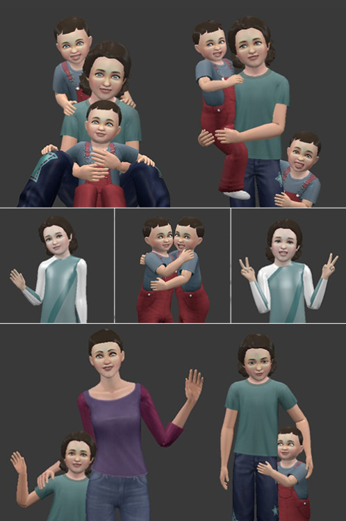 neillesimstories: I present to you my 4th pose pack! This time it’s all about kids &amp; toddlers ❤️