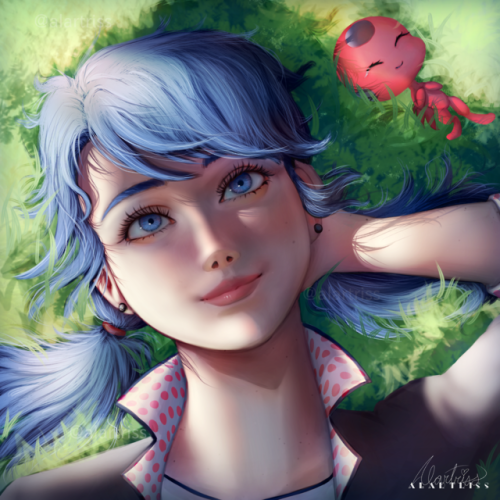 alartriss:I drew Marinette and Tikki! Best friendship <3Time taken: 5.5 hoursThe speedpaint for t