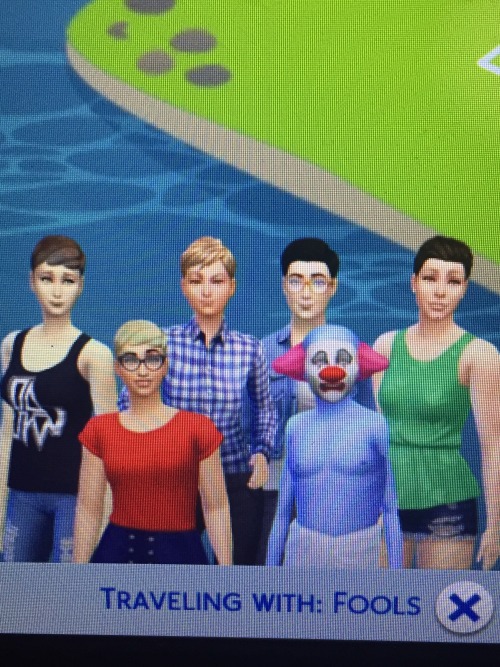 dethgrips:dethgrips:I made a sim family of my irl friend group except I added a sixth member, a mean