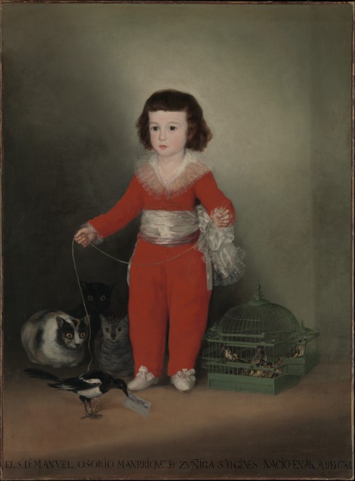 Francisco de Goya, Portrait of Manuel Osorio, 1787-1788, 127 x 101 cm, New York, The Metropolitan Mu