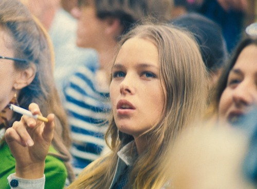 no-salt-on-her-tail: Michelle Phillips at Monterey Pop Festival, 1967.Photo by Suki Hill.