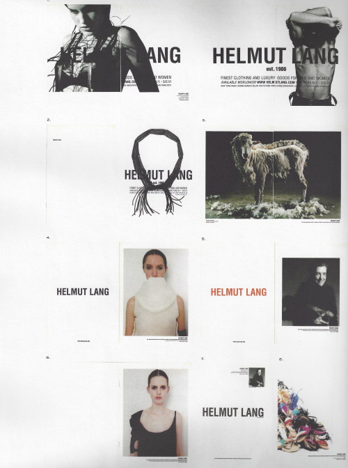 pylore:Helmut Lang ads, 1999-2001