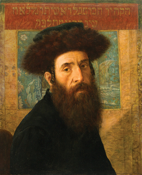 lilithsplace: Portrait of a Hassidic Rabbi - Isidor Kaufmann (1853–1921) oil on wood  | &