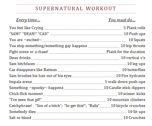 destiels-impala:here’s my gift to you if you have a new year’s resolution to work out th