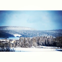 country-girl-chasing-her-dreams:  #mountains #sussex #valley #pinetrees #snow #winter #winterwonderland #newbrunswick #nbwinter