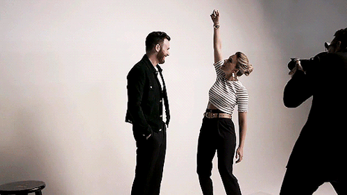 marvelheroes:Scarlett Johansson &amp; Chris Evans for Variety