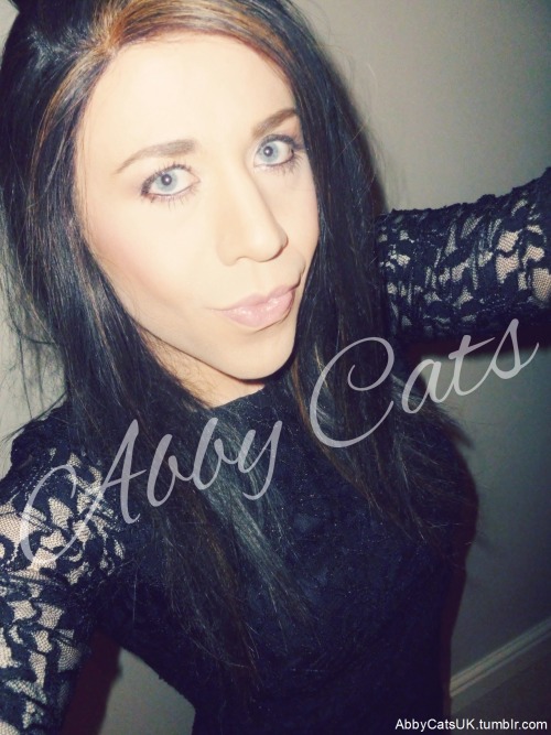 Porn abbycatsuk:  Black Lace Dress - AbbyCatsUK photos