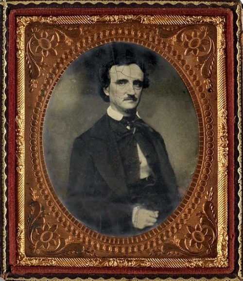 swanngalleries:Happy 207th birthday to Edgar Allan Poe! This tintype is after a daguerreotype taken 