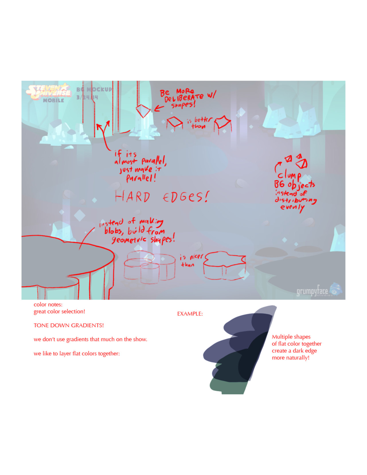 Super Early “Attack The Light” Game design notes by Rebecca Sugar &amp; Ian