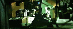 scipunk: SP. Morpheus places the handset on the modem. The auto dialler runs immediately.  The Matrix (1999) 