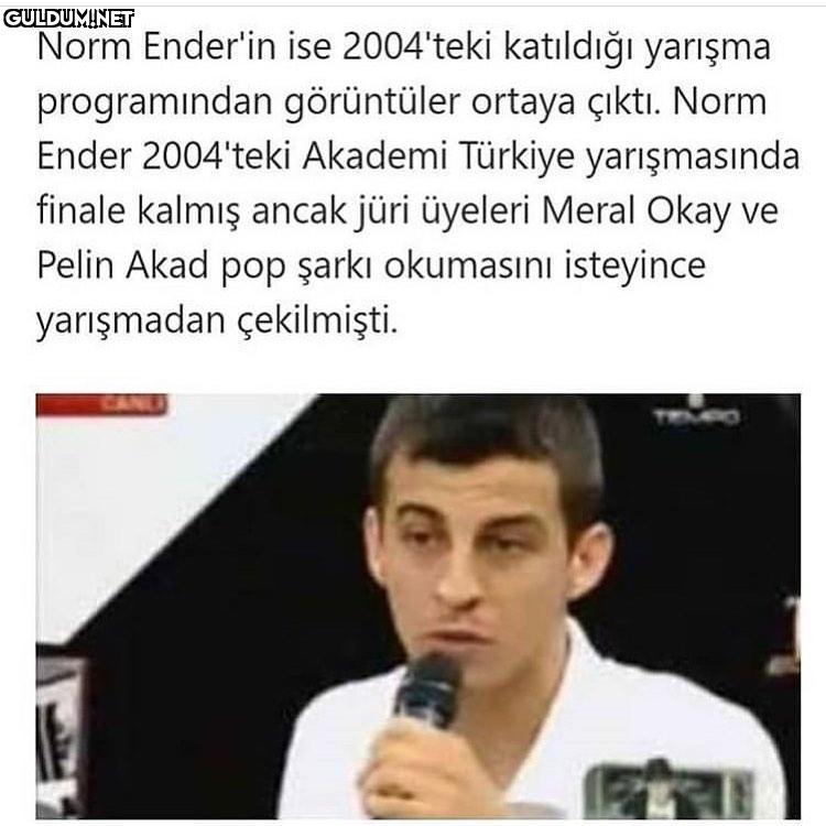 Norm Ender'in ise...