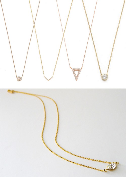 DIY Delicate Crystal Necklace Tutorial from Thanks, I Made ItThis quick and easy DIY necklace is so 