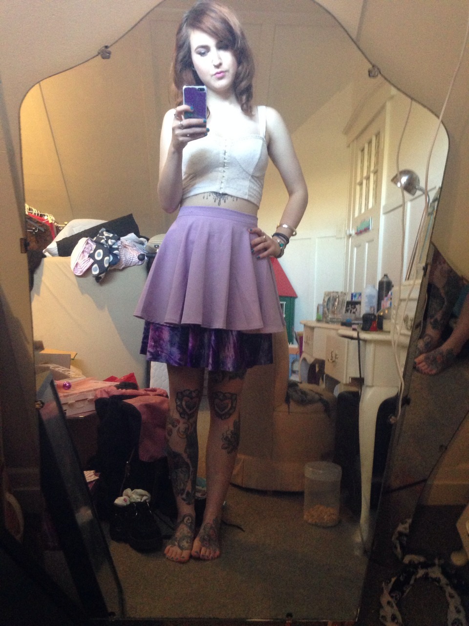 bambiandpixie:  Outfit of the day in Matilda’s room. 