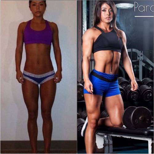 beforeafterfemalemuscle: Sherry Mayumi getting thick