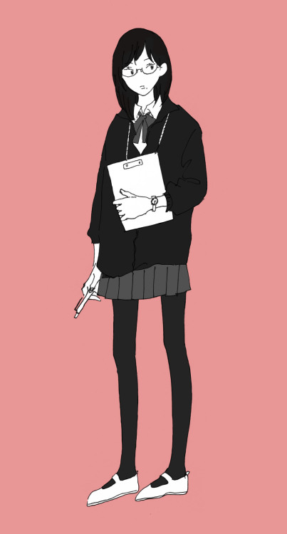 2340baku:  潔子さん。制服にジャージみたいな格好好きです 