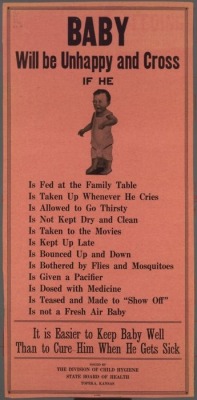Why is baby cross? Kansas State Board of Health, ca. 1920