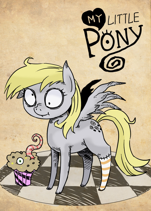 Tim burton style MLP~2.