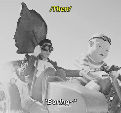shabbitable:  You can drive the motorbike, Tabi! 