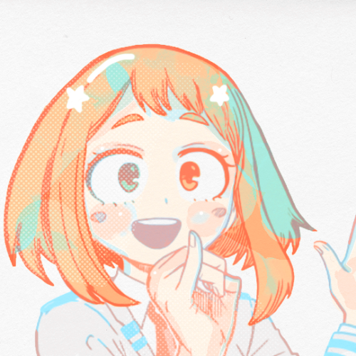 beekugou: get to know me // anime version ♡○o｡[5/5] female characters｡o○♡ ↳ Uraraka Ochako