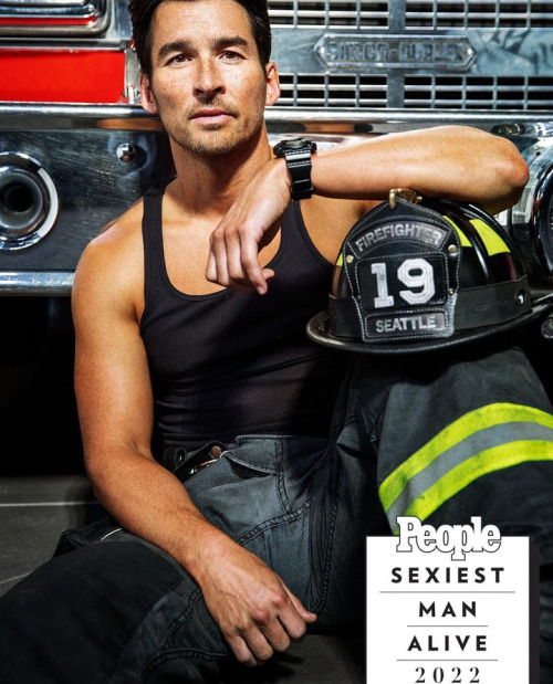 hotcelebritymenilike:  TV Firefighters from Sexiest Man Alive 2022Oliver Stark, Ryan Guzman, Peter Krause, and Kenneth Choi from 911Julian Works and Brian Michael Smith from 911 Lone StarJay Hayden from Station 19Taylor Kinney from Chicago Fire