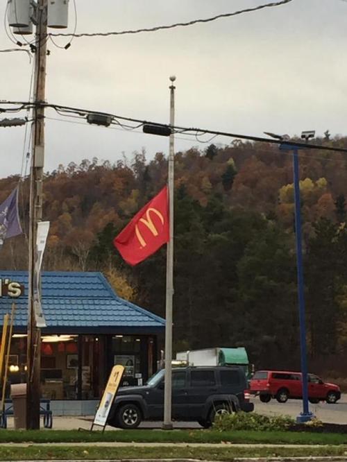 v1als: fakehistory: American flag at half mast after assassination of JFK (1963, colorized) i’