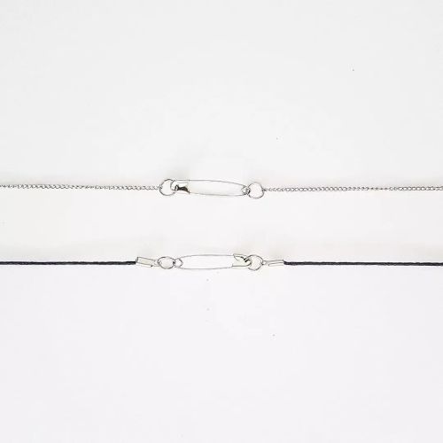 ¡️! Safety Pin Necklace Black Rope or Silver Chain#craft #handcrafted #handmade #accessories #acce