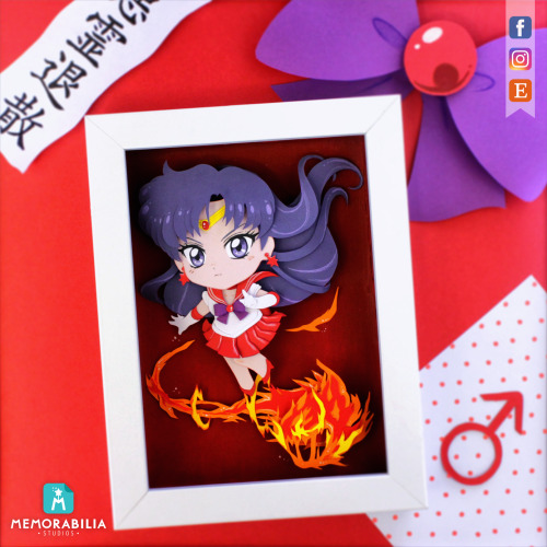 Sailor Mars from Sailor Moon Crystal (season 3) with her new attack, Mars Snake Fire! Available