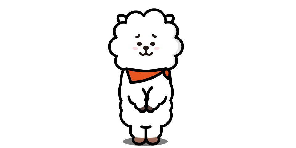 “Kind Alpaca RJ
Kind and polite, the cutest while mumbling. Wears a parka because it gets cold easily. #greetings #gentle #parka #mumble
”