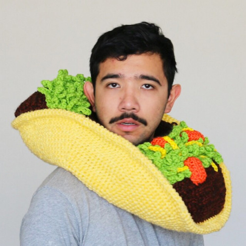 holier-than-cow: space-grunge: PHIL FERGUSON’S CROCHETED FOOD HATS I don’t understand an