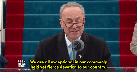 micdotcom:Chuck Schumer basically subtweeted Trump in his inauguration speech