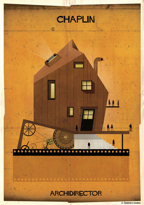 mayahan:  Movie Directors’ Styles Reinterpreted As Architecture by Federico Babina 