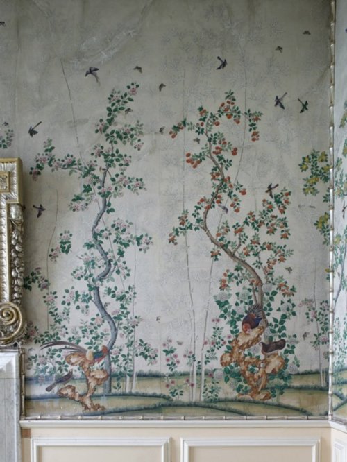 The Chinese wallpapers in the Chinese Bedroom and Bamboo Bedroom at Belton House.Source: National 