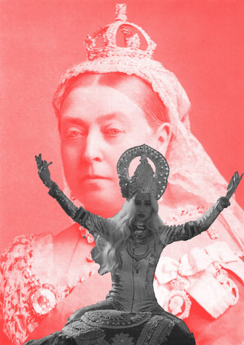 TheSun Never Sets– Black: Iggy Azalea, 2013; Red: Empress Victoria of India, 1887,