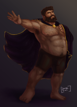 draw-thy-tool:  Fan art of @thegreentiger‘s OC, Basilio Reyes the Black Lion. Rawr, amirite?First time really painting a character, I hope you like it!  o uo”