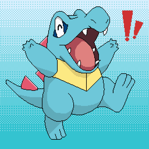 To The Normandy Totodile Sprite He S Happy To See You For