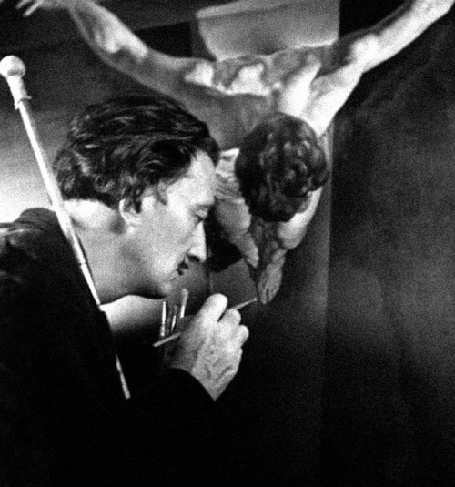 artemisdreaming:Above: Salvador Dalí painting St. John of the Cross Photo: Daniel FarsonFrom Wiki:“C