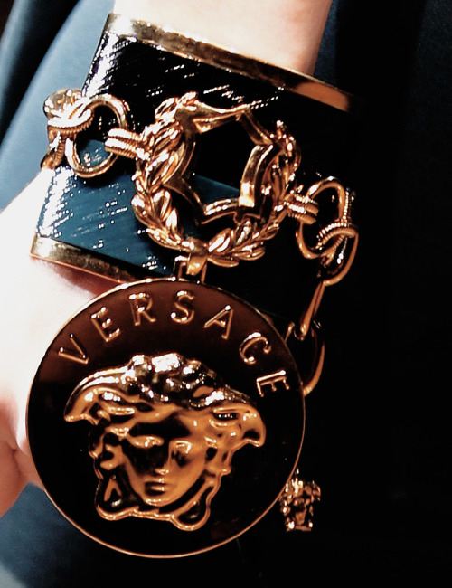  details at versace ready to wear fall/winter 2014. 