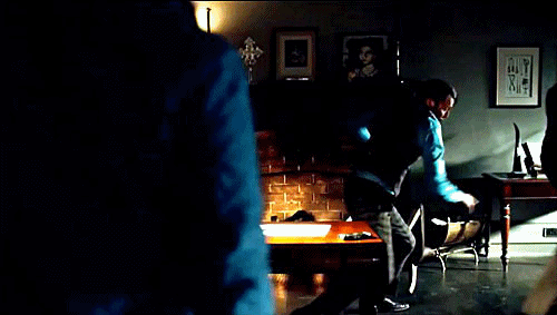 sherlock-hannibal:Hannibal Lecter being tasered sexily in Tome-Wan x
