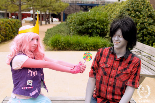 evettesniche: Punk Princess Bubblegum and Marshal Lee Bubblegum: evettesniche.tumblr.com/ Mar