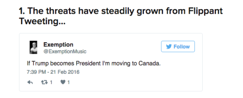 buzzfeed: buzzfeedcanada: My fellow Canadians: Brace yourselves.  Americans are coming. Here&rs