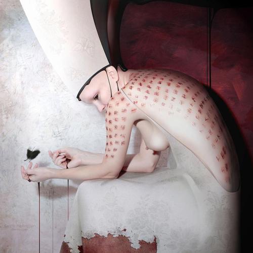 crossartgallery:  Karina Marandjian a.k.a. daunhaus at La Cave #3 One of 23 artists that we´ll prese