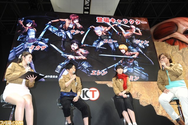 Kaji Yuuki (Eren) and Ishikawa Yui (Mikasa) appeared at Tokyo Game Show over the