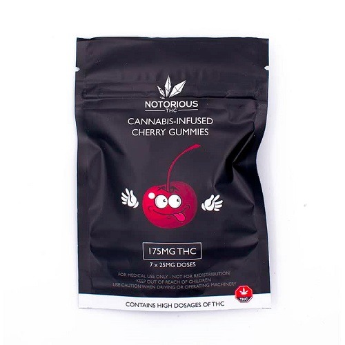 Notorious THC – Cherry Gummies (175MG THC)
15.00 CA$
See more : https://dispensarynearmenow.co/shop/notorious-thc-cherry-gummies-175mg-thc/
Delicious and chewy gummy cherries. Looks and tastes almost like the real thing! Gummy fans love these thick,...