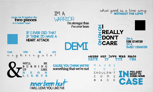 lopeirce:  Demi Lovato + Discography (insp) 