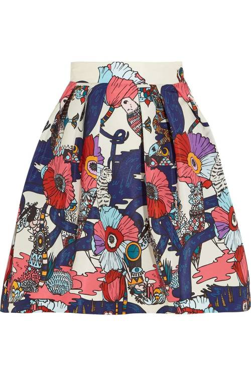 hipster-miniskirts: Algernon printed faille mini skirt