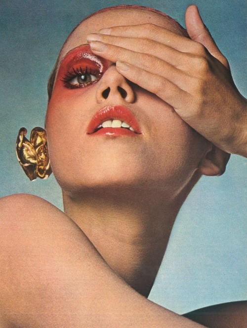 candypriceless: Ingrid Boulting for Vogue Paris, February1971 - Makeup by Serge Lutens