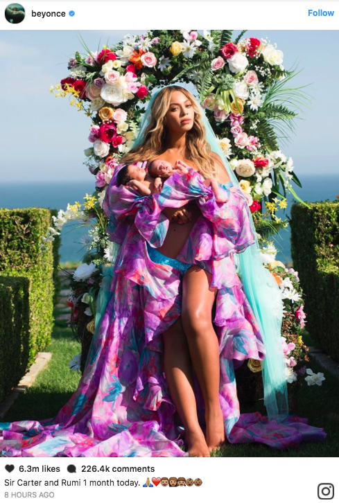 micdotcom:  Beyoncé rocks genderless brand Palomo Spain in first photo of twins