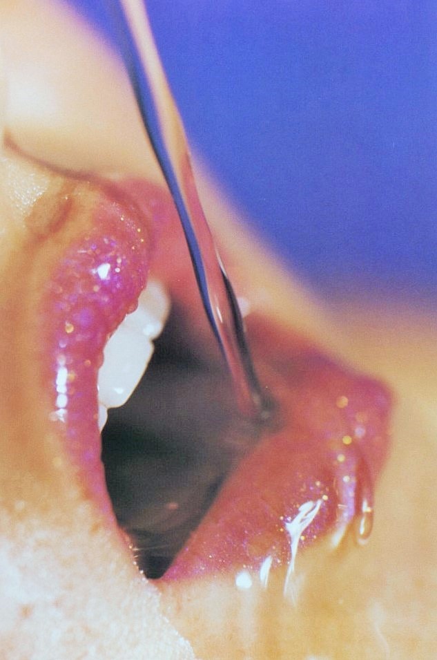 midnight-charm:  Devon Aoki photographed by Marilyn Minter for Versace Magazine Fall